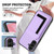 Samsung Galaxy A56 5G CX01 Detachable Magsafe Magnetic Card Bag Phone Case - Light Purple