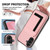 Samsung Galaxy A56 5G CX01 Detachable Magsafe Magnetic Card Bag Phone Case - Pink