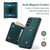 Samsung Galaxy A56 5G DG.MING M1 Series 3-Fold Multi Card Wallet + Magnetic Phone Case - Green Samsung Galaxy A56 5G DG.MING M1 Series 3-Fold Multi Card Wallet + Magnetic Phone Case - Green