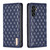 Samsung Galaxy A56 5G Diamond Lattice Magnetic Leather Flip Phone Case - Blue