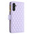 Samsung Galaxy A56 5G Diamond Lattice Zipper Wallet Leather Flip Phone Case - Purple Samsung Galaxy A56 5G Diamond Lattice Zipper Wallet Leather Flip Phone Case - Purple