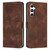 Samsung Galaxy A56 5G Dream Triangle Leather Phone Case with Lanyard - Brown Samsung Galaxy A56 5G Dream Triangle Leather Phone Case with Lanyard - Brown