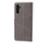 Samsung Galaxy A56 5G Embossed Happy Cat Pattern Flip Leather Phone Case - Grey