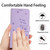 Samsung Galaxy A56 5G Embossed Kitten Phone Leather Case with Lanyard - Purple