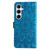 Samsung Galaxy A56 5G Embossed Sunflower Leather Phone Case - Blue