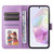 Samsung Galaxy A56 5G Embossed Sunflower Leather Phone Case - Purple