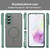 Samsung Galaxy A56 5G Fan Dun Series TPU Hybrid PC Frosted Magsafe Phone Case - Green