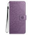 Samsung Galaxy A56 5G Flower Embossed Leather Phone Case - Purple