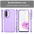 Samsung Galaxy A56 5G Frosted Translucent TPU Hybrid PC Full Coverage Phone Case - Dark Purple