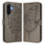 Samsung Galaxy A56 5G Global Embossed Butterfly Leather Phone Case - Grey