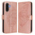 Samsung Galaxy A56 5G Global Embossed Butterfly Leather Phone Case - Rose Gold