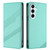 Samsung Galaxy A56 5G Global Embossed Multi-functional Wallet Retro Leather Phone Case - Mint Green Samsung Galaxy A56 5G Global Embossed Multi-functional Wallet Retro Leather Phone Case - Mint Green