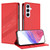 Samsung Galaxy A56 5G Global Embossed Multi-functional Wallet Retro Leather Phone Case - Red