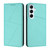 Samsung Galaxy A56 5G Global Strong Magnetic Frosted Flip Leather Phone Case - Light Blue