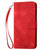 Samsung Galaxy A56 5G Grid Butterfly Embossed Pattern Leather Phone Case with Lanyard - Red Samsung Galaxy A56 5G Grid Butterfly Embossed Pattern Leather Phone Case with Lanyard - Red