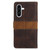 Samsung Galaxy A56 5G Grid Stitching Leather Phone Case with Lanyard - Brown