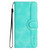 Samsung Galaxy A56 5G Heart Pattern Skin Feel Leather Phone Case - Light Blue