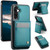 Samsung Galaxy A56 5G JEEHOOD J06 British Style RFID MagSafe Card Bag PU Phone Case - Green