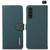 Samsung Galaxy A56 5G KHAZNEH Custer Genuine Leather RFID Phone Case - Green