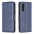 Samsung Galaxy A56 5G Lambskin Texture Pure Color Flip Leather Phone Case - Blue