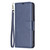 Samsung Galaxy A56 5G Lambskin Texture Pure Color Flip Leather Phone Case - Blue