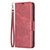 Samsung Galaxy A56 5G Lambskin Texture Pure Color Flip Leather Phone Case - Red