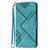 Samsung Galaxy A56 5G Line Pattern Skin Feel Leather Phone Case - Light Blue