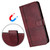 Samsung Galaxy A56 5G Line Splicing Buckle Retro Leather Phone Case - Wine Red