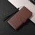 Samsung Galaxy A56 5G Litchi Texture RFID Blocking 3-Card Wallet Leather Phone Case - Brown