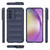 Samsung Galaxy A56 5G Magic Shield TPU + Flannel Phone Case - Dark Blue
