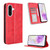 Samsung Galaxy A56 5G Magnetic Buckle Retro Texture Leather Phone Case - Red