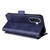 Samsung Galaxy A56 5G Multi-card Slots Crossbody Cowhide Leather Phone Case - Blue