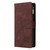 Samsung Galaxy A56 5G Multifunctional Frosted Zipper Wallet Leather Phone Case - Coffee