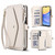 Samsung Galaxy A56 5G Multifunctional Wallet Detachable Leather Phone Case with Lanyard - White