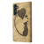 Samsung Galaxy A56 5G Pen Heart Cat Embossed Leather Phone Case - Apricot