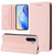 Samsung Galaxy A56 5G RC01 Dual-Folded Magnetic Suction RFID Leather Phone Case - Pink