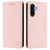 Samsung Galaxy A56 5G RC01 Dual-Folded Magnetic Suction RFID Leather Phone Case - Pink