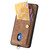 Samsung Galaxy A56 5G Retro Card Wallet Fold Leather Phone Case with Strap - Brown