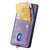 Samsung Galaxy A56 5G Retro Card Wallet Fold Leather Phone Case with Strap - Purple