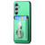 Samsung Galaxy A56 5G Retro Folding Ring Holder Card Bag MagSafe Phone Case - Green