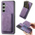 Samsung Galaxy A56 5G Retro Leather Card Bag Magnetic Phone Case - Purple Samsung Galaxy A56 5G Retro Leather Card Bag Magnetic Phone Case - Purple