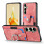 Samsung Galaxy A56 5G Retro Skin-feel Ring Card Wallet Phone Case - Pink