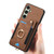 Samsung Galaxy A56 5G Retro Skin-feel Ring Multi-card Wallet Phone Case - Brown