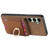 Samsung Galaxy A56 5G Retro Splitable Magnetic Stand Card Bag Leather Phone Case - Brown