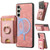 Samsung Galaxy A56 5G Retro Splitable Magnetic Stand Card Bag Leather Phone Case - Pink