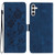 Samsung Galaxy A56 5G Rose Flower Embossing Pattern Leather Phone Case - Dark Blue