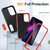 Samsung Galaxy A56 5G Rugged PC Hybrid Silicone Phone Case with Holder - Black+Orange