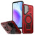 Samsung Galaxy A56 5G Shield Frame Holder MagSafe Phone Case - Red