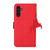 Samsung Galaxy A56 5G Side-Magnetic TJ Genuine Leather RFID Phone Case - Red