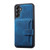 Samsung Galaxy A56 5G Skin Feel Dream RFID Anti-theft PU Card Bag Phone Case - Peacock Blue